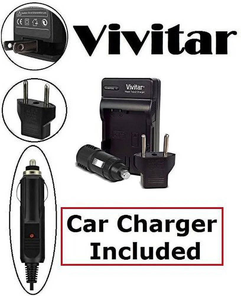 Hi 2-Pc Nikon Vivitar mAh 2300 EN-EL14a Charger For & D3400 Li-Ion Super Battery
