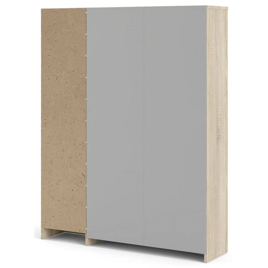 Oak-White & Door High with Gloss Shoe 3 Allora 2 in Drawer Cabinet Layers
