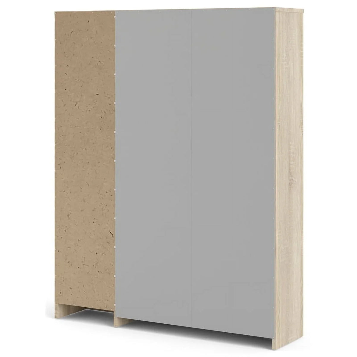 Oak-White & Door High with Gloss Shoe 3 Allora 2 in Drawer Cabinet Layers