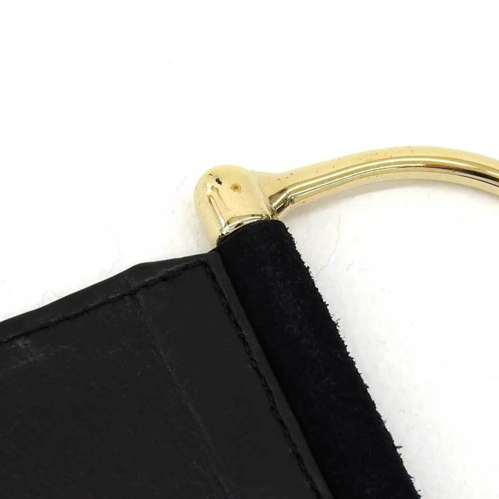 XS belt metal gold suede (Good) waist Pre-Owned fittings wide black