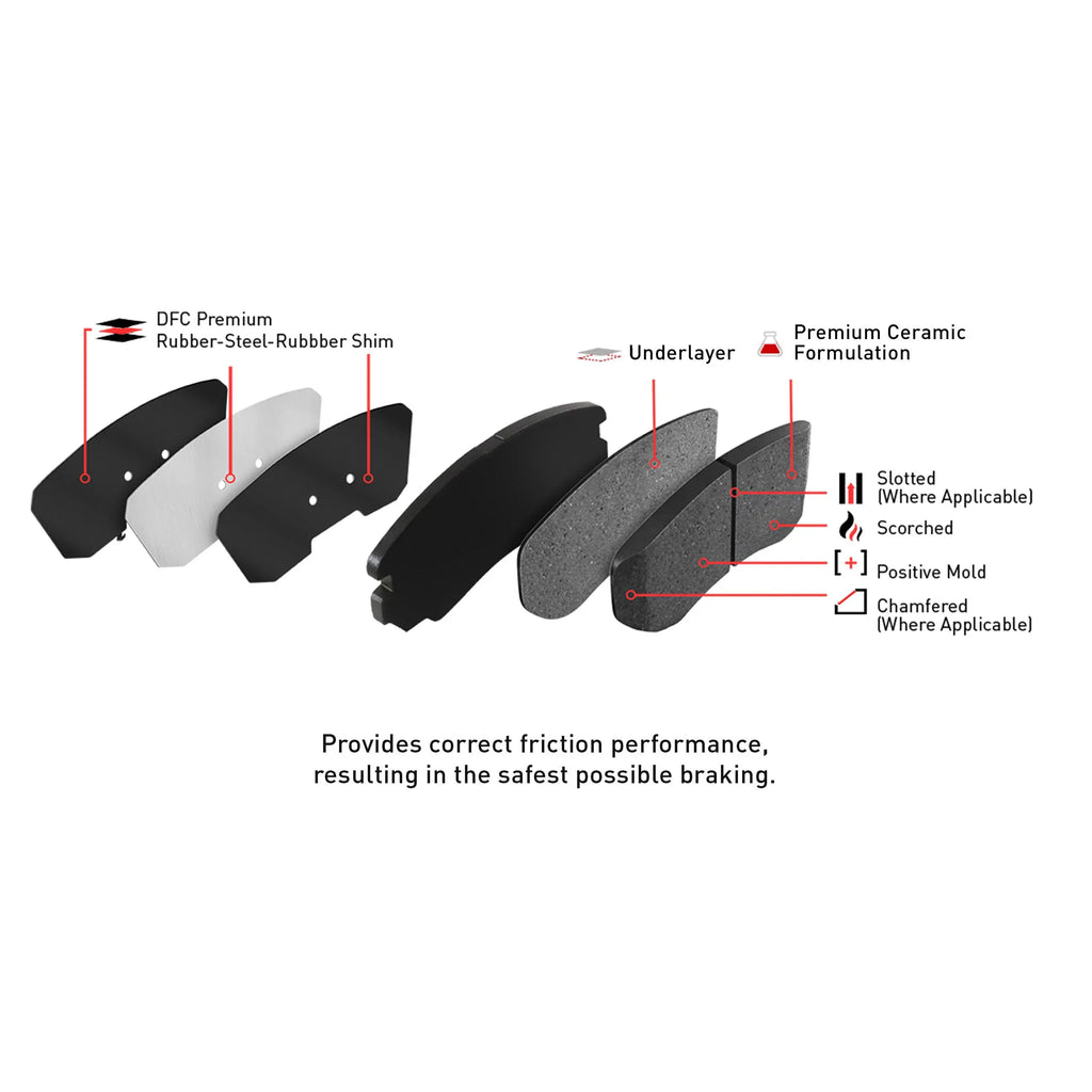 Geospec Brake MALIBU, CHEVROLET Front LIMITED includes Company Friction 2016 Hardware 4312-45013 MALIBU Fits 3000 CHEVROLET 2013-2015 with Ceramic Series Brake Pads Dynamic Rotors select: