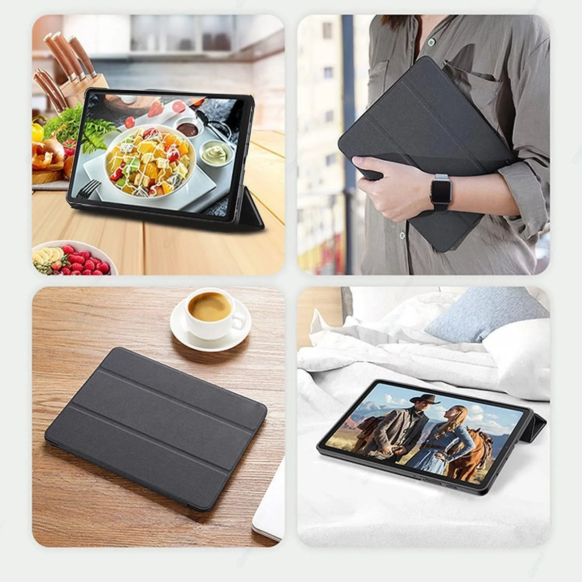 Android Quad Touch 11 Case(Black) HD Leather Expandable 6 Computer IPS RAM Screen, Inch Core 8MP Tablets, Tableta, 6GB Wi-Fi PC, ROM/1TB Tablet with Camera, GMS 128GB Certified 10 BT Tablets 5G