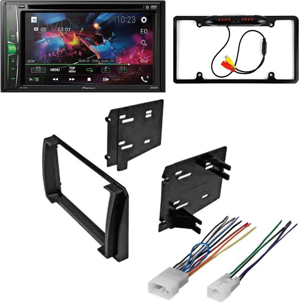 Bluetooth/Backup Eom Digital Bundle Stereo DIN 2009-2010 KIT4961 Nav Matrix with Pioneer AVH-241EX Touchscreen 6.2" Receiver Double Car Kit/in-Dash DVD/CD W/Out Media W/ for Camera/Install