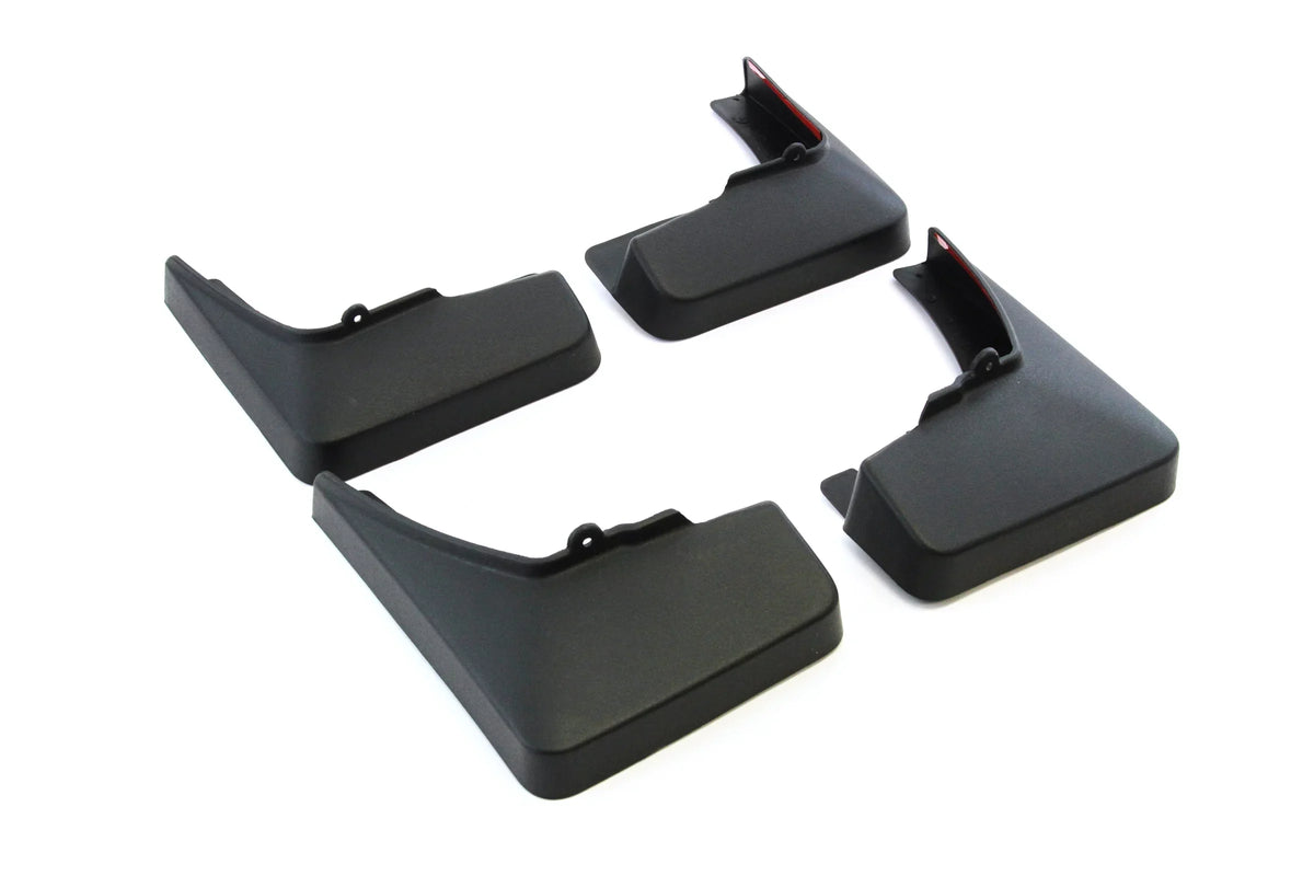 Full Rear with Red Set Guards Mud 4pc GMC Splash Compatible 19170503 Hound and Terrain Front Auto Molded Flaps 2010-2015