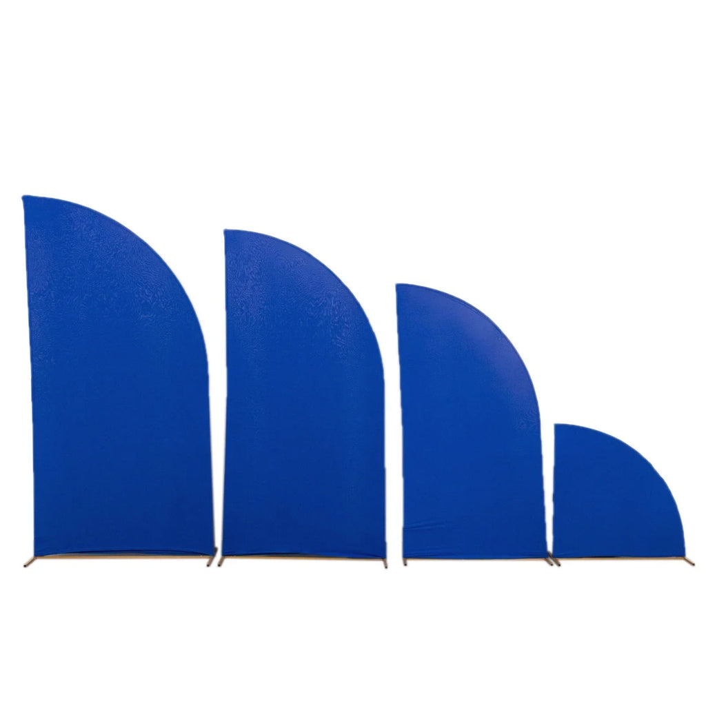 Stand Backdrop - Matte Covers, of Spandex Blue Moon Wedding Efavormart 2.5ft,5ft,6ft,7ft Fitted Covers Custom Set 4 Fit Chiara | Half Royal Arch