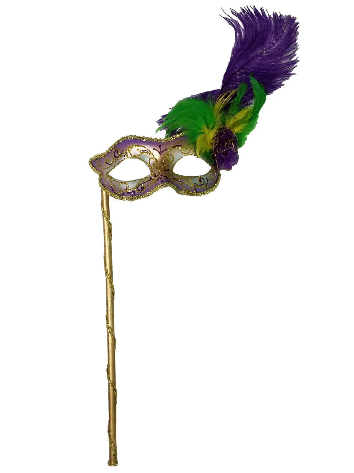Disguise Mardi with Gras Handle Mask