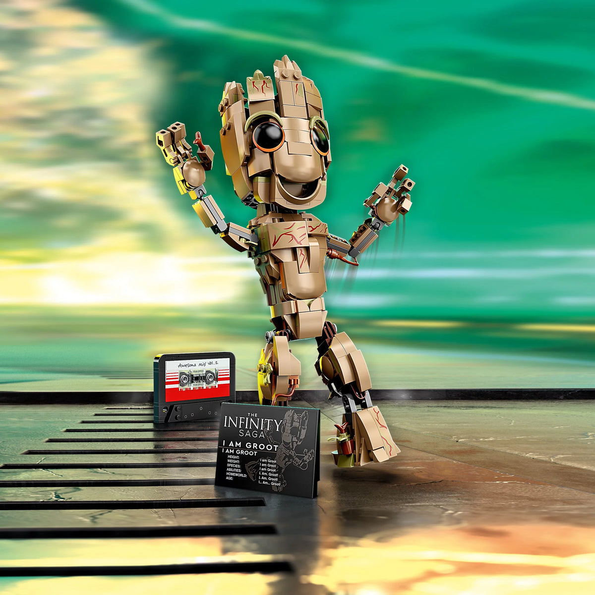 Groot 76217 LEGO Collectable Figure, Set, Toy, Gift Galaxy Buildable am Groot 2 Baby I Guardians of Model Marvel the Idea