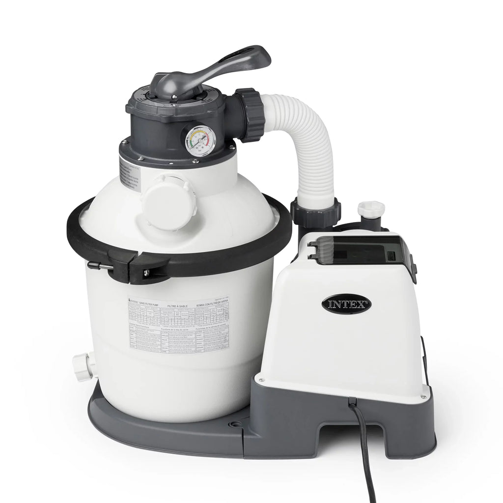 System Motor Sand Gph 1200 Intex10 Filter 1500 inch GFCI, Pool Clear Rate Flow V 110-120 GPH Pump, Krystal with