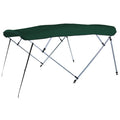 '- W, 8'L Carver 4-Bow A(8SQ)4893UB-15 Bimini SQ Tube 96"-102" Kit Green Forest Fits Pontoon Top 48"H,