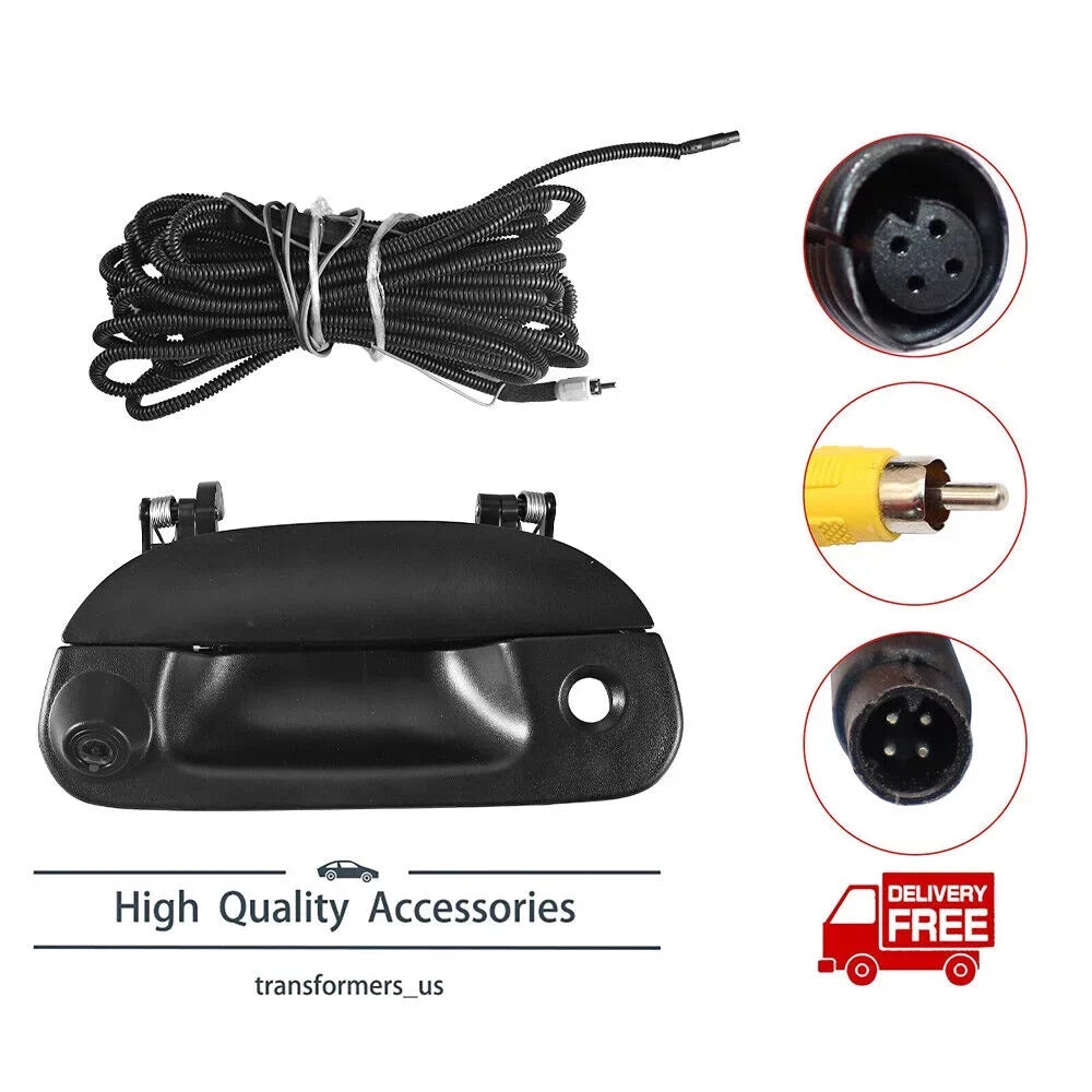 Rear Tailgate F250 Wiring FIT Camera Backup F150 w/ Kit & Handle View 97-07 Paddsun