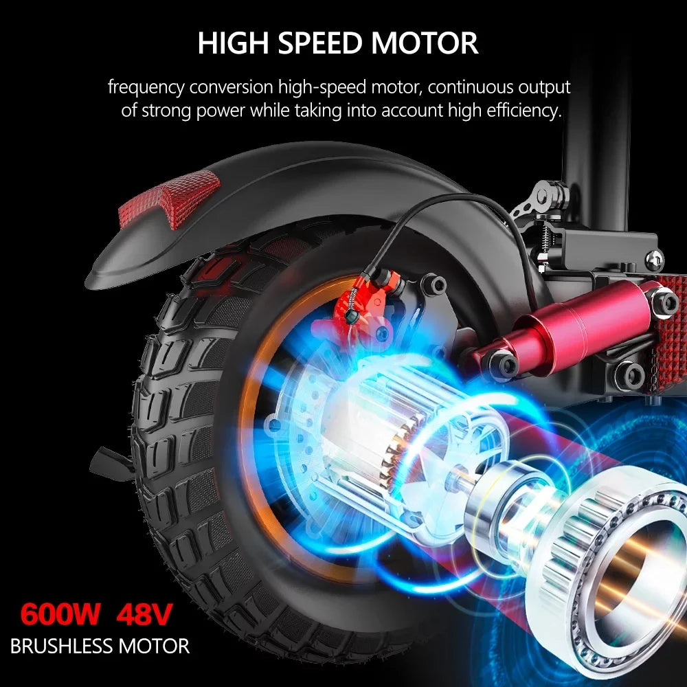 600W(Peak Miles Road Seat, 330lbs 28 with Adult inch Skateboard Off iENYRID Scooter 10 Electric Folding and Tires Electric Range, 800W) to up Commuter Adult E-Scooter Long