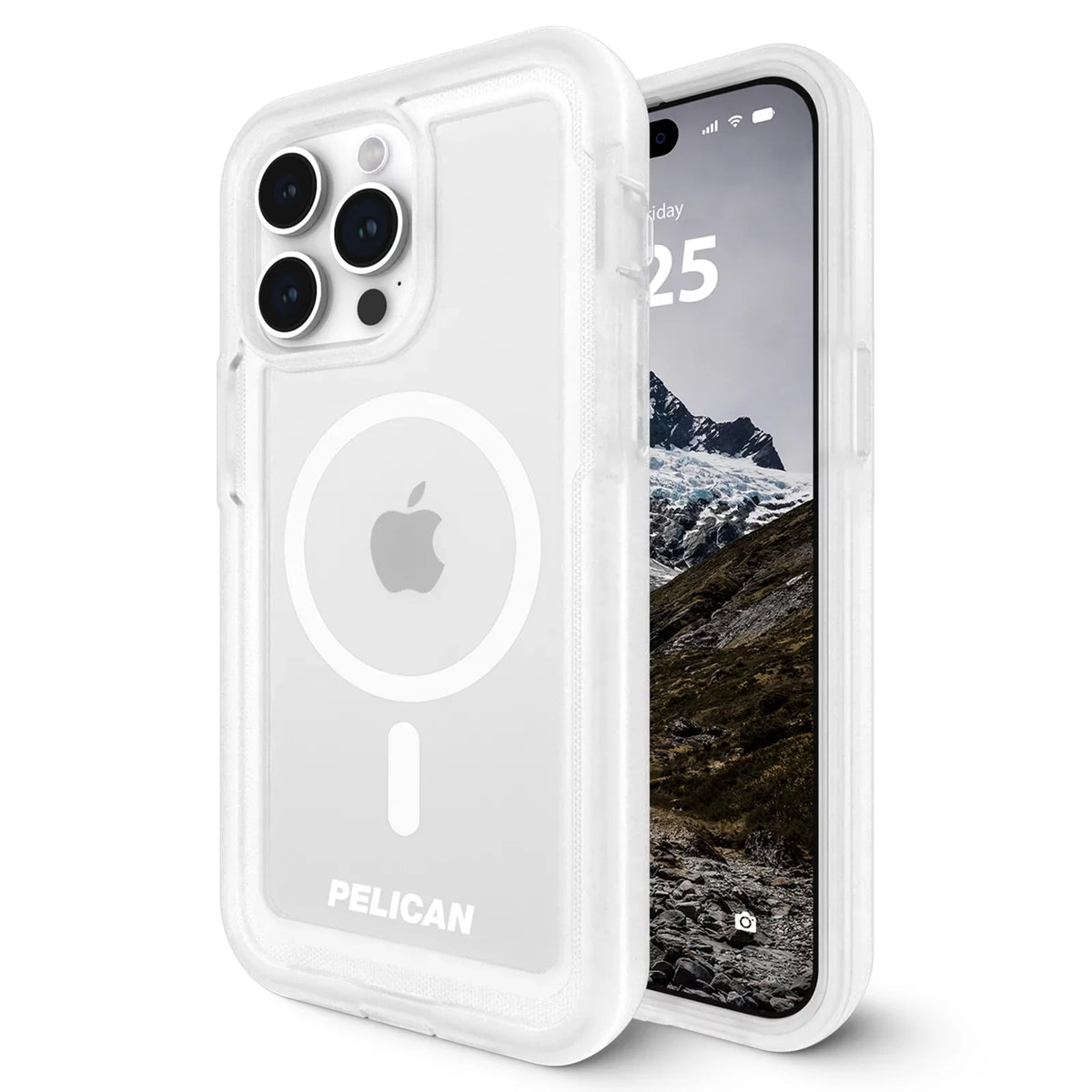 with - Clear Clip Pro Case [MagSafe Compatible] Voyager iPhone 15 Series Max Pelican Holster Belt