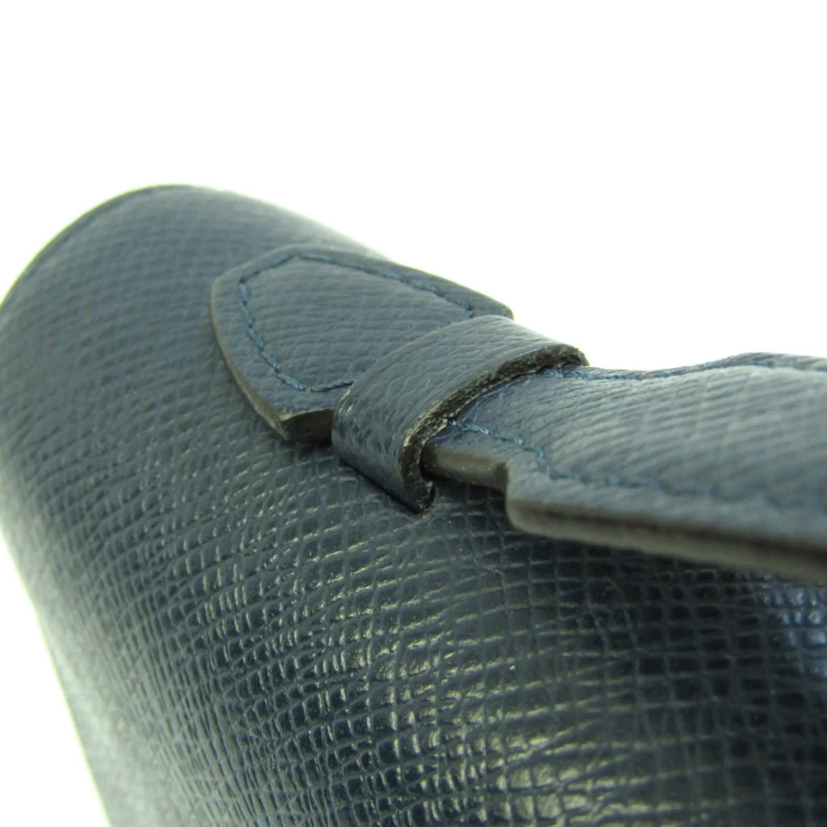 Men's Leather Taiga Wallet XL Blue Taiga (Good) Pre-Owned M64019 Zippy (bi-fold) Long Navy