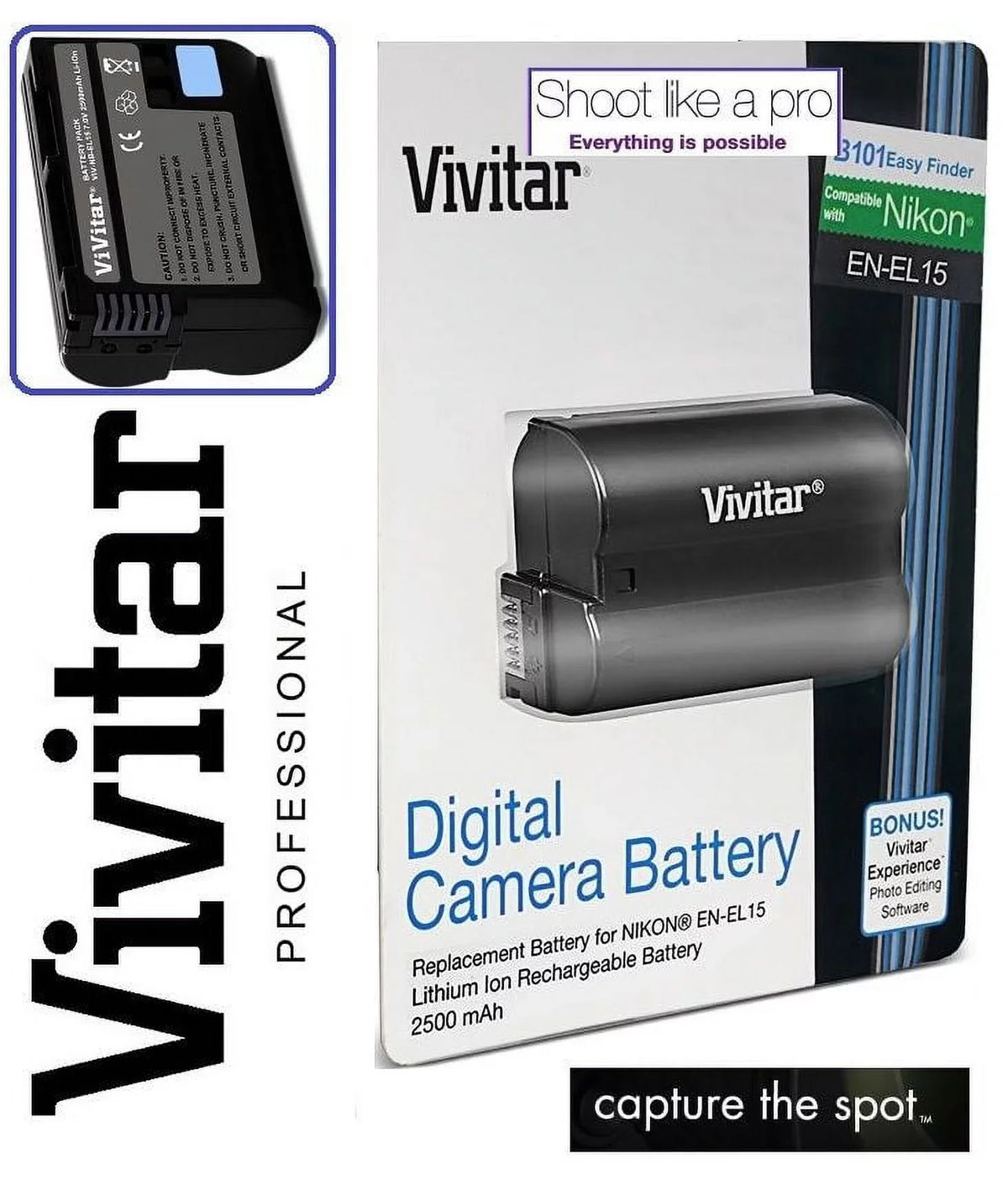 Nikon for With D500 Rapid Charger Battery Capacity EN-EL15 D7500 Super