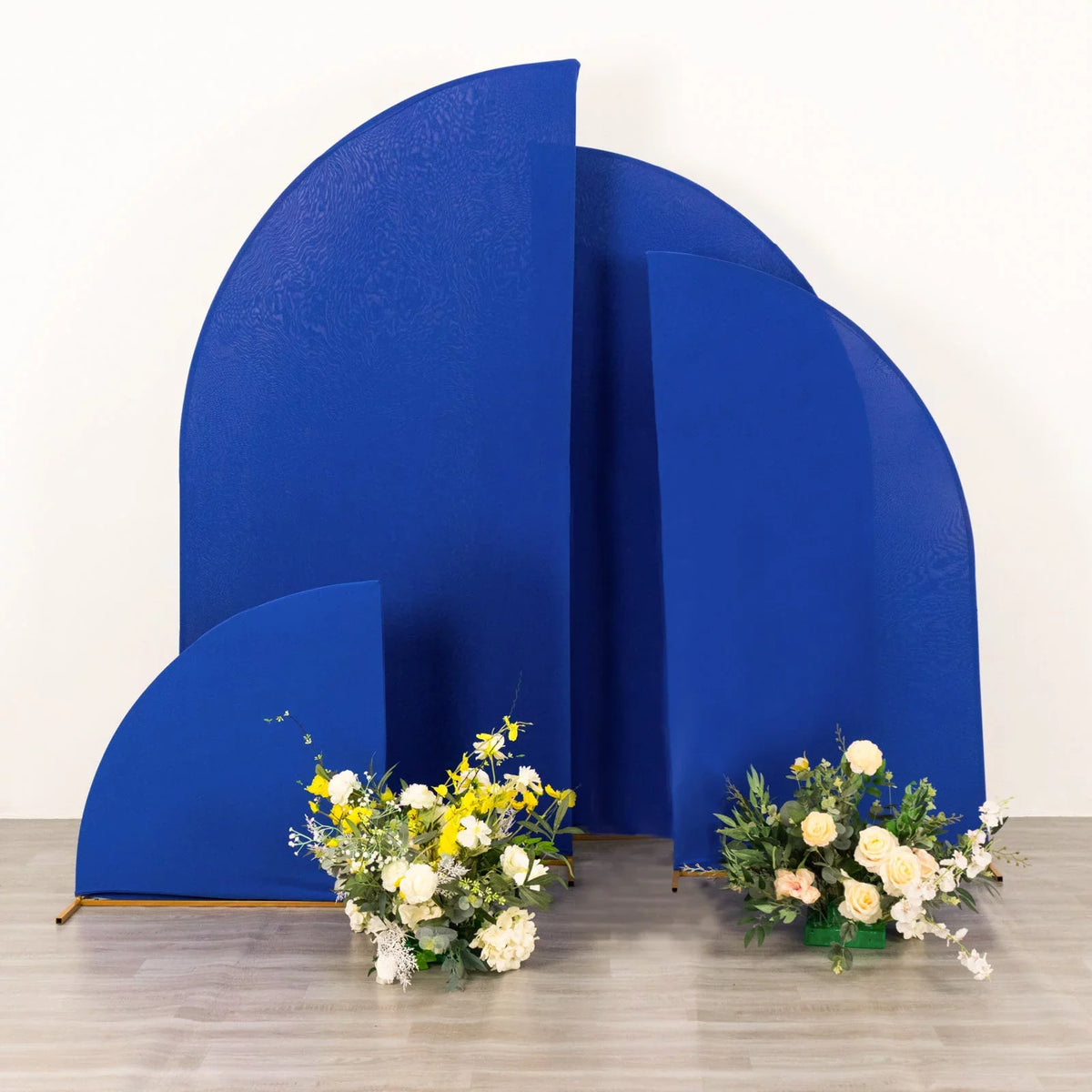 Stand Backdrop - Matte Covers, of Spandex Blue Moon Wedding Efavormart 2.5ft,5ft,6ft,7ft Fitted Covers Custom Set 4 Fit Chiara | Half Royal Arch