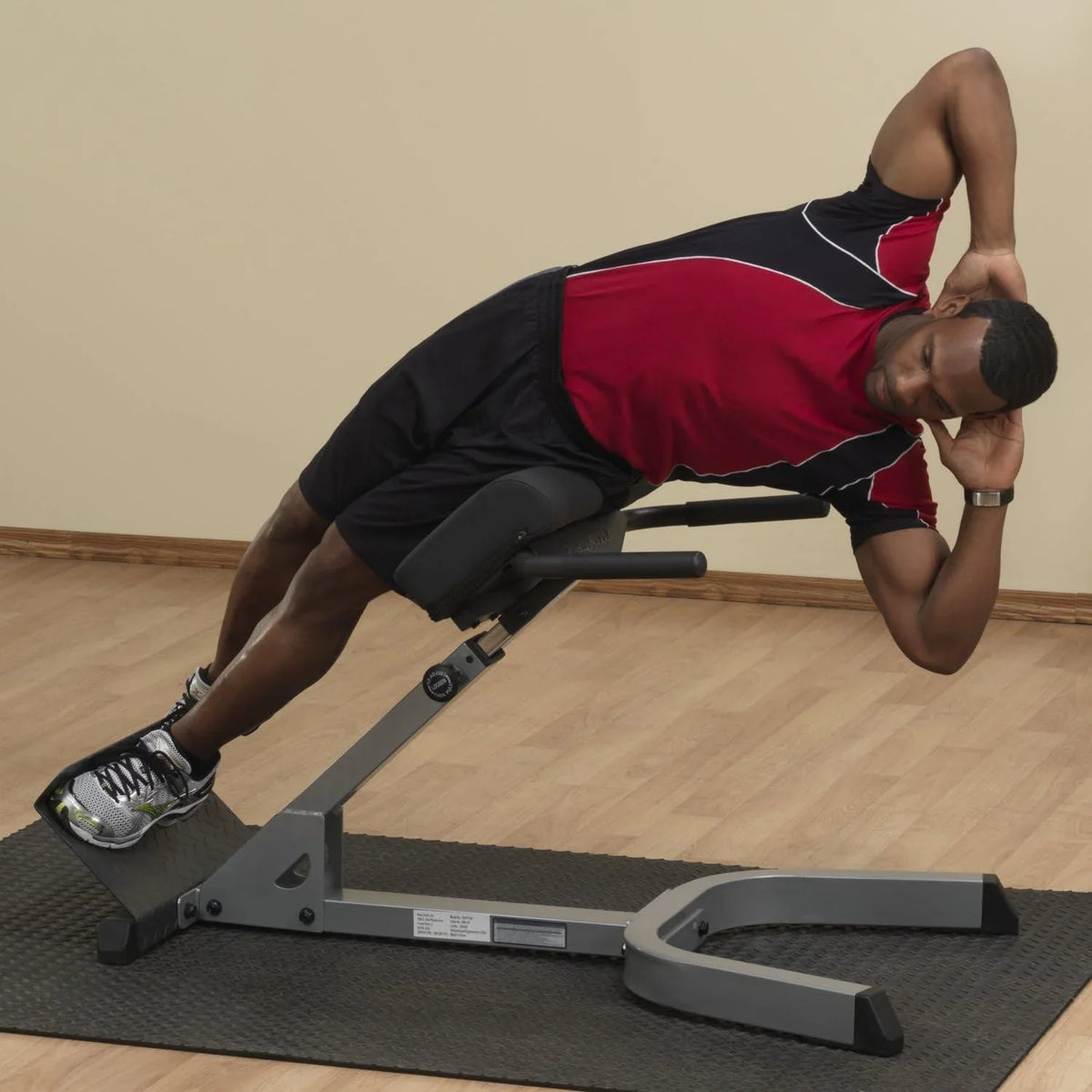 With - Thick Pads Hyperextension Gym 45 Degree Abdominal Adjustable Machine And Exercise For Back Bench & Support Home