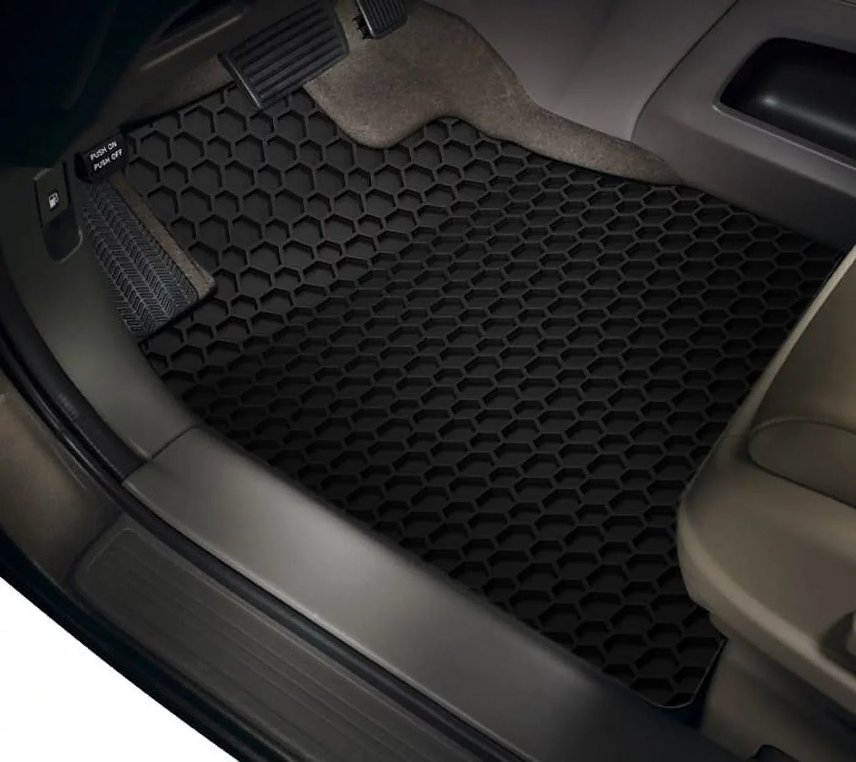 '- 2017 - in (Made Heavy Duty CHRYSLER with Front Two USA) Pacifica - Compatible All Rubber Black Mats - ToughPRO climate