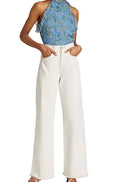 Dali Ruffle Top, Sleeveless Blue Beard 2 Women's Veronica