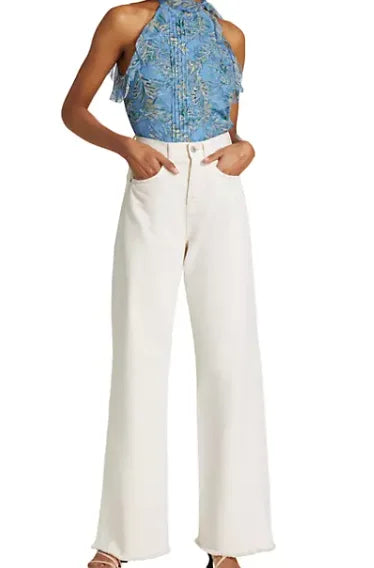 Dali Ruffle Top, Sleeveless Blue Beard 2 Women's Veronica