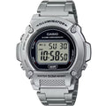 Stainless with W219HD-1AV Bracelet Casio Watch Steel Men's Digital