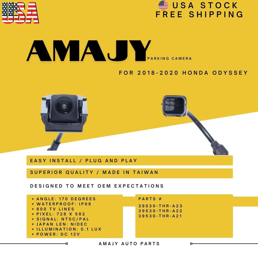 18-20 for 39530-THR-A23 Replaces 39530-THR-A21 Odyssey 39530-THR-A22 Honda Backup Camera
