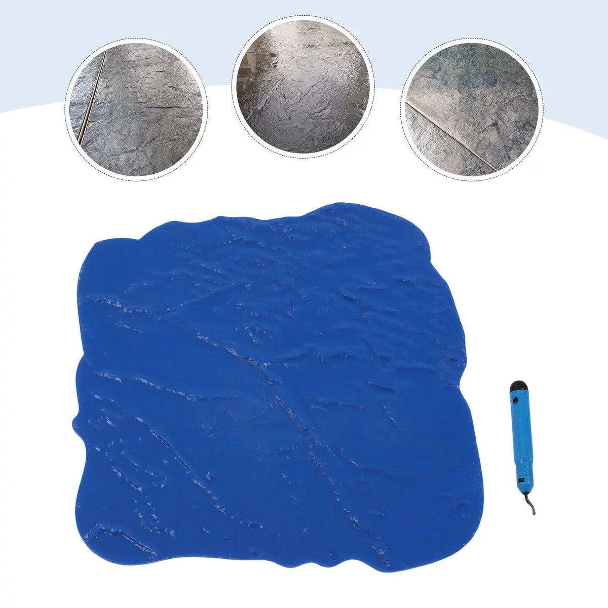 Seamless Stamp Concrete 12*12 Inch Mat Texture Slate Cement Miumaeov Stone Mold Stamp Concrete Floor