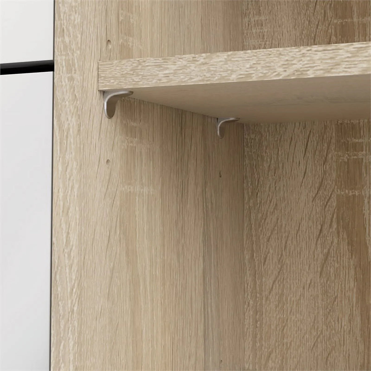 Oak-White & Door High with Gloss Shoe 3 Allora 2 in Drawer Cabinet Layers