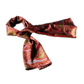 Paisley Blancho Chic Fashion Design Soft Brown Silk Scarf/Wrap/Shawl(Large) & Stripes