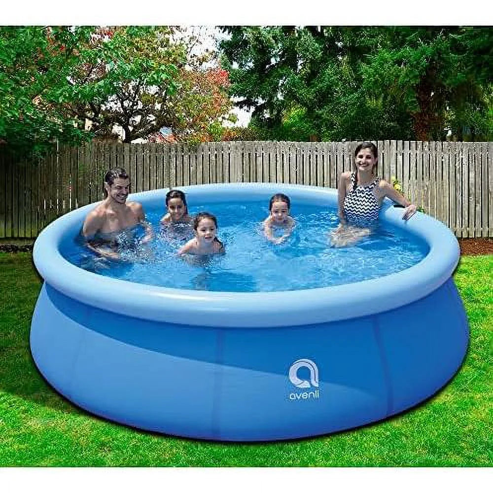 to ground foot inch 3 10 pool, 30 backyard swimming blue exterior x prompt inflatable 17807 person kiddie set kids avenli capacity above 2
