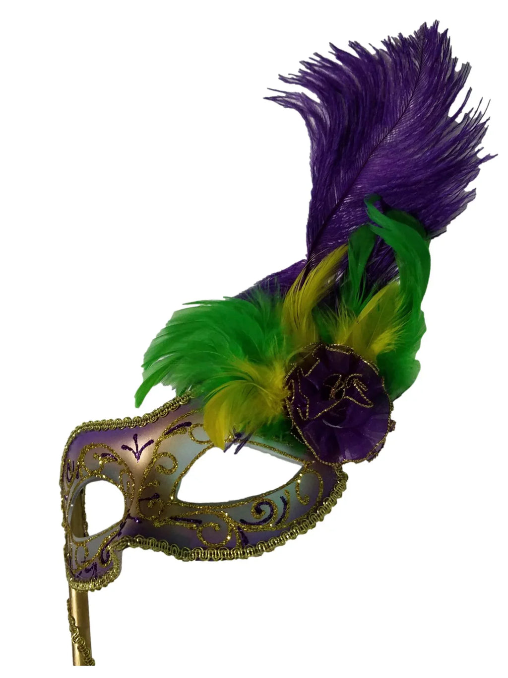 Disguise Mardi with Gras Handle Mask