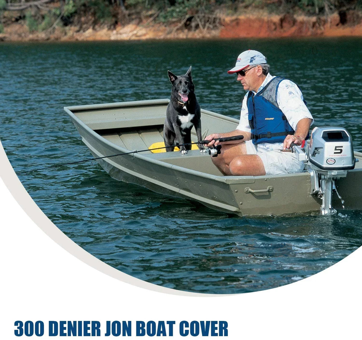 Silvery ) 56"W Boat liquid Covers A, Trailerable 12' L, 9921-0152-21( Jon Gray Goodsmann Resistant