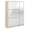 Oak-White & Door High with Gloss Shoe 3 Allora 2 in Drawer Cabinet Layers