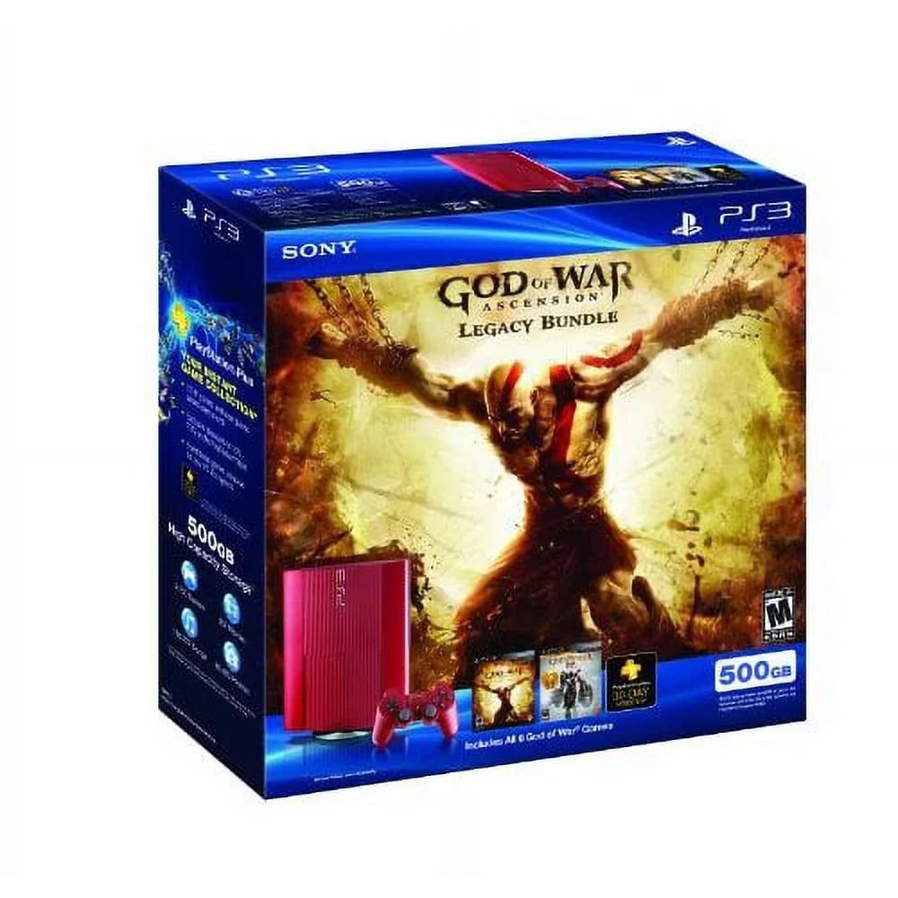 War Of 500 Red GB Restored Ascension Legacy (Refurbished) God Bundle PS3