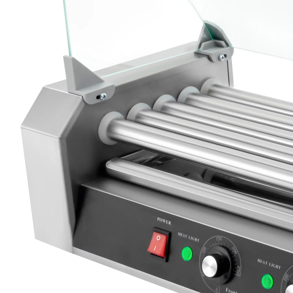 DENEST Holds Rollers Grilling Stainless 12-Hot Set Dog 110V W/5 0-250℃ Sausage Machine