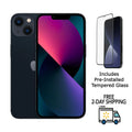 (Fully (Grade w/ Pre-Owned Mini Unlocked) C) 13 Glass Pre-Installed iPhone 128GB Midnight Tempered A2481