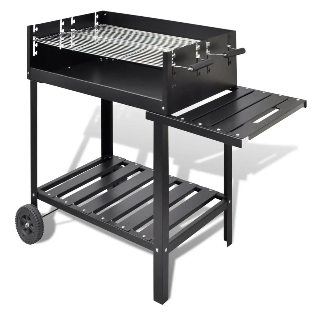Charcoal BBQ Barbecue 2 Stand Wheels Andoer