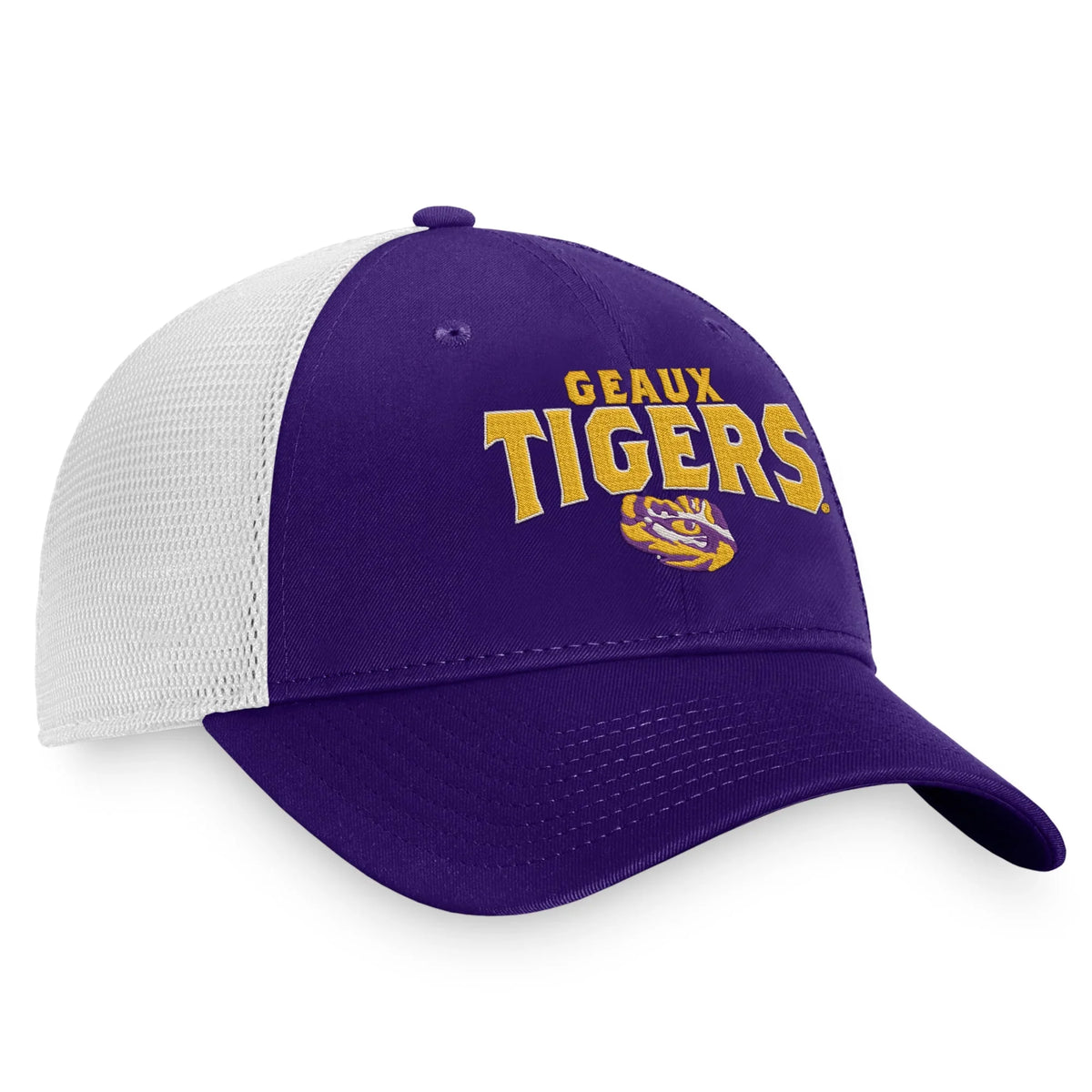 World Trucker Purple LSU OSFA Men's Snapback the Tigers of Breakout - Top Hat