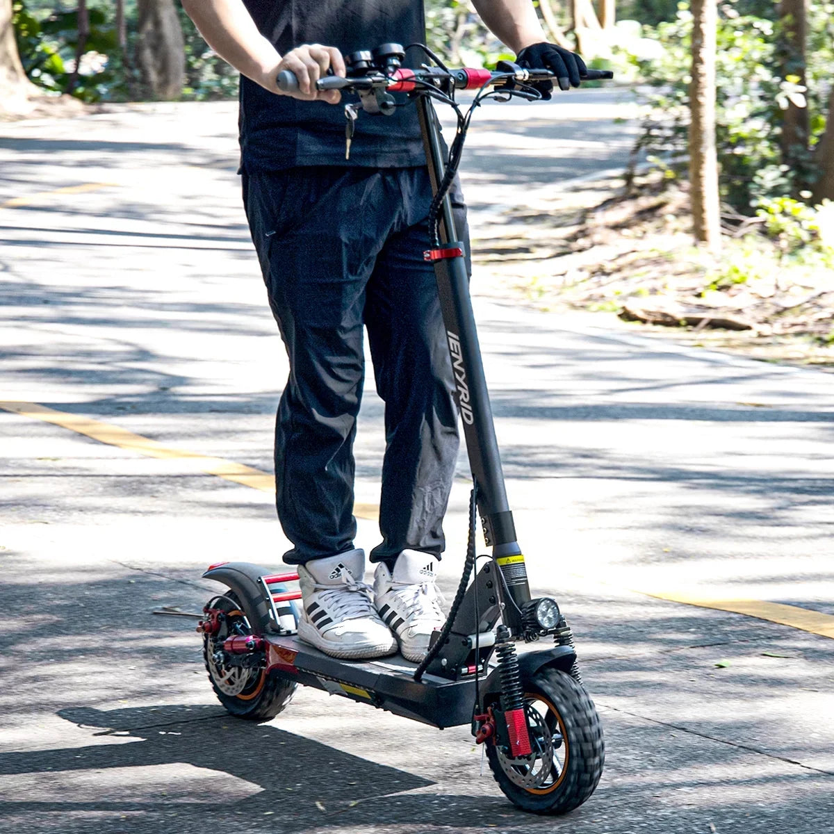 600W(Peak Miles Road Seat, 330lbs 28 with Adult inch Skateboard Off iENYRID Scooter 10 Electric Folding and Tires Electric Range, 800W) to up Commuter Adult E-Scooter Long