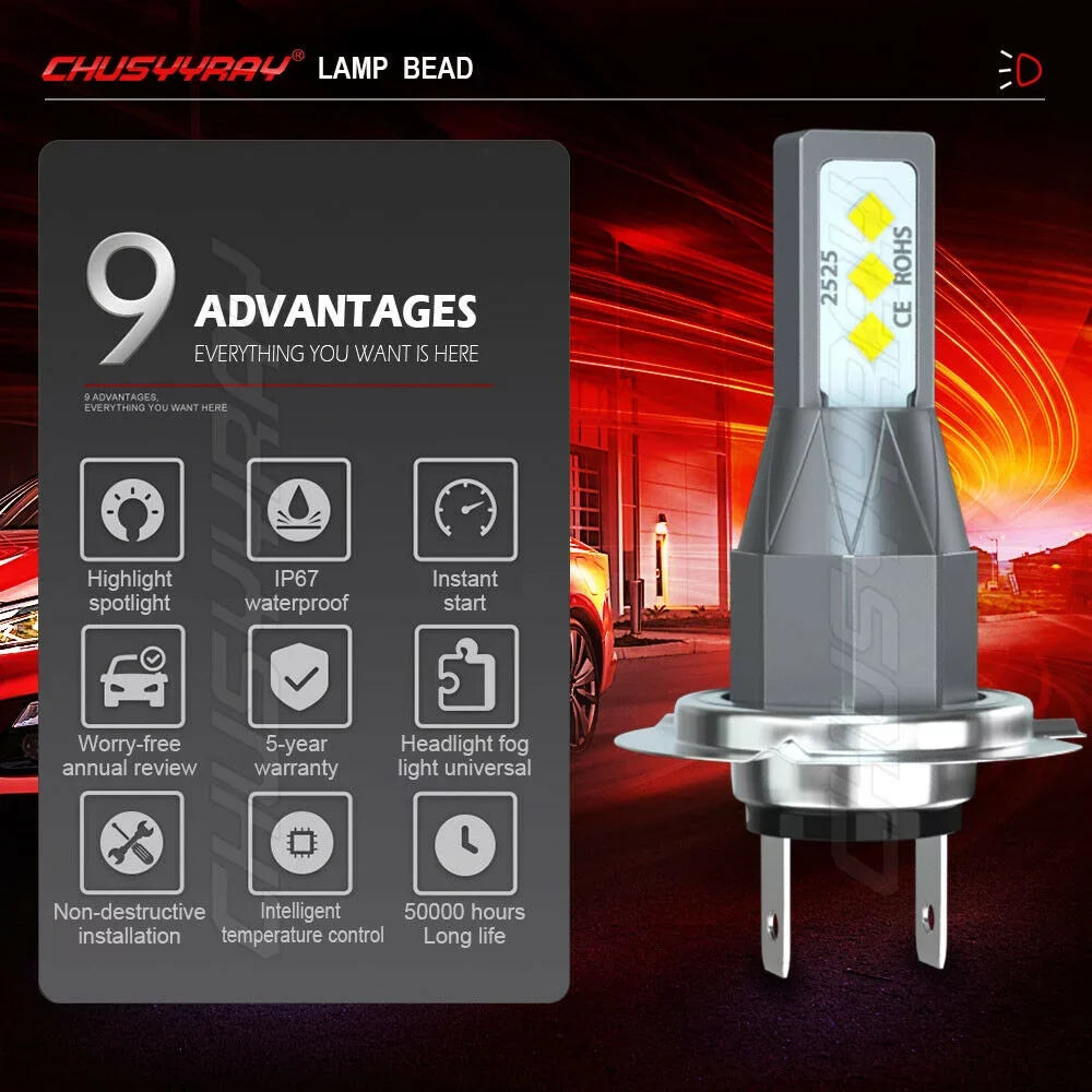 Low Headlight 2011 For CX-7 2010 Kit / Mazda + Fog Light Bulb High LED 2007-2009