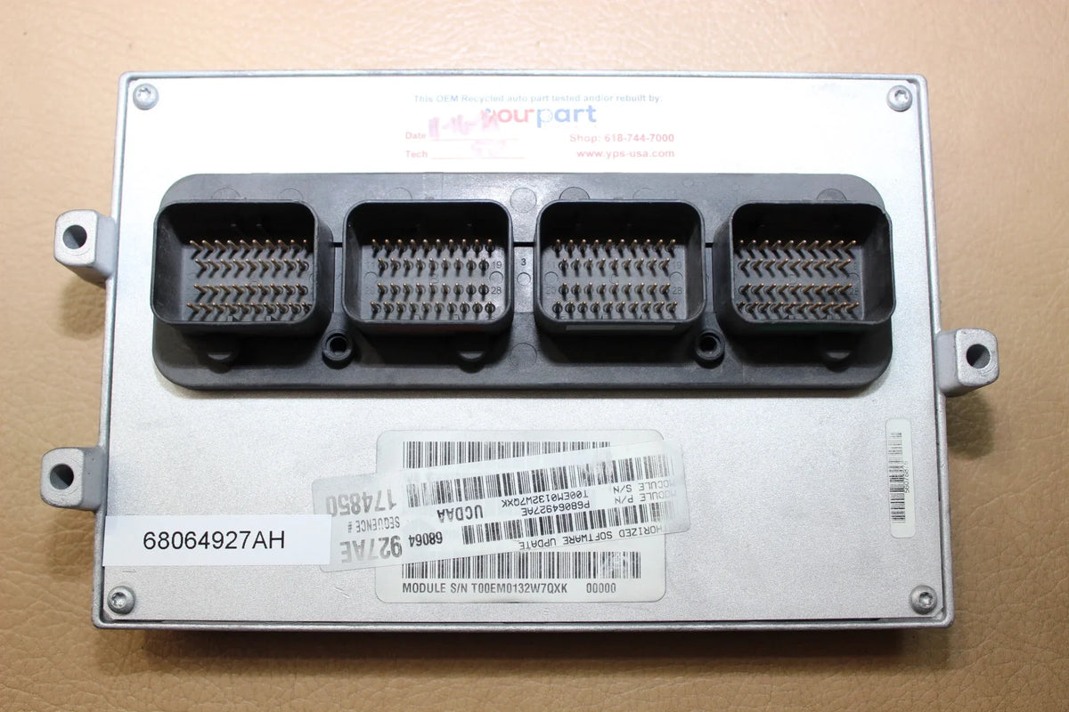 12 PCM 1500 AT PCM PROBADA ECM 68064927AH ECU RAM ENGINE 5.7L 4X2 CONTROL COMPUTER