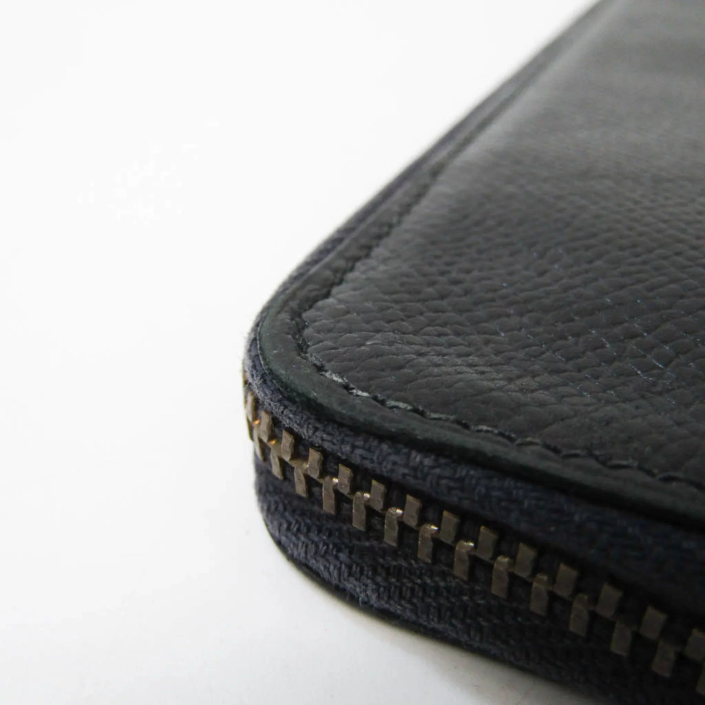 Epsom (bi-fold) Wallet Men,Women (Good) Case Long Black Hermes Pre-Owned Leather Travel