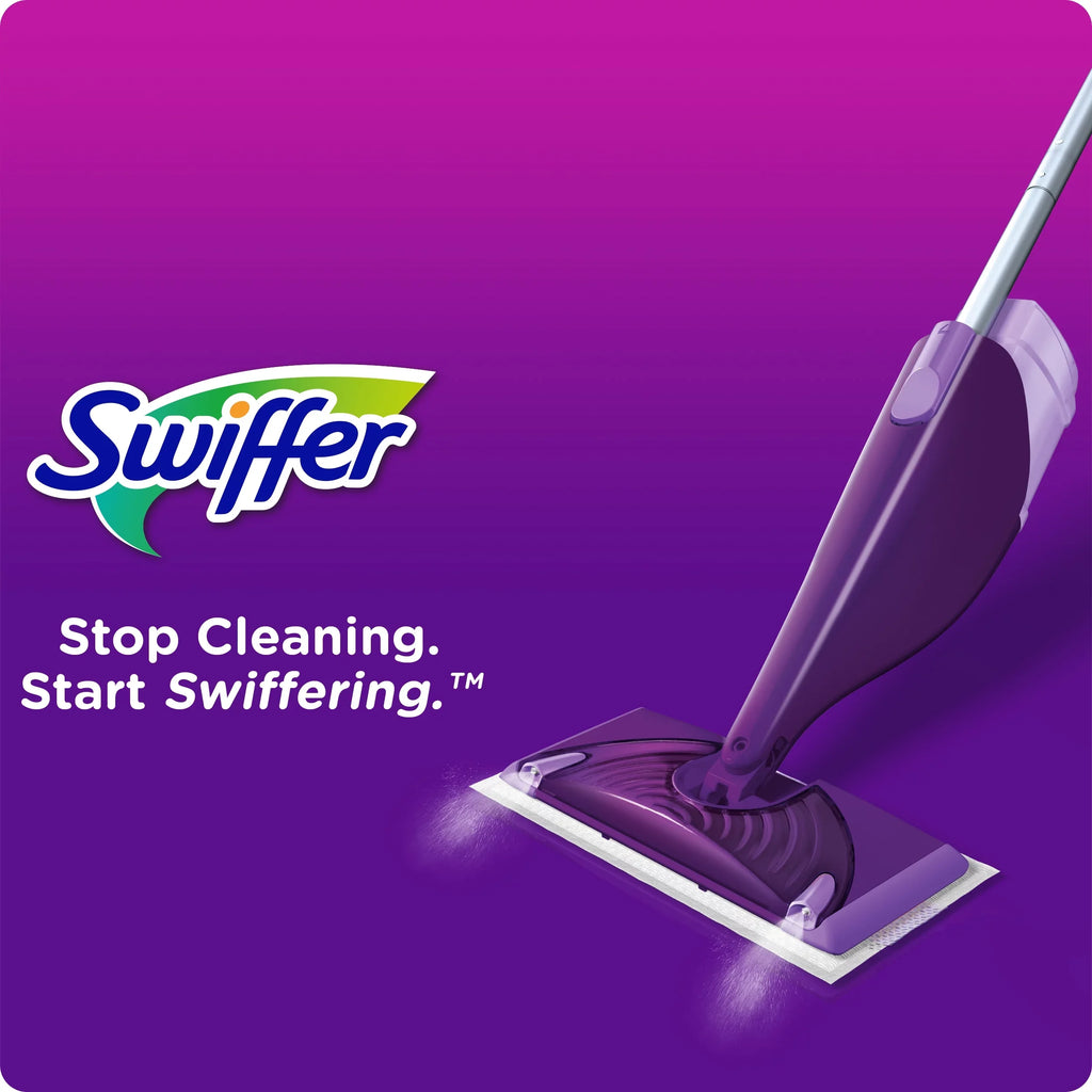 Starter (1 Cleaning Swiffer Mop, Floor 1 Pads, WetJet Solution) Kit 5 Mop
