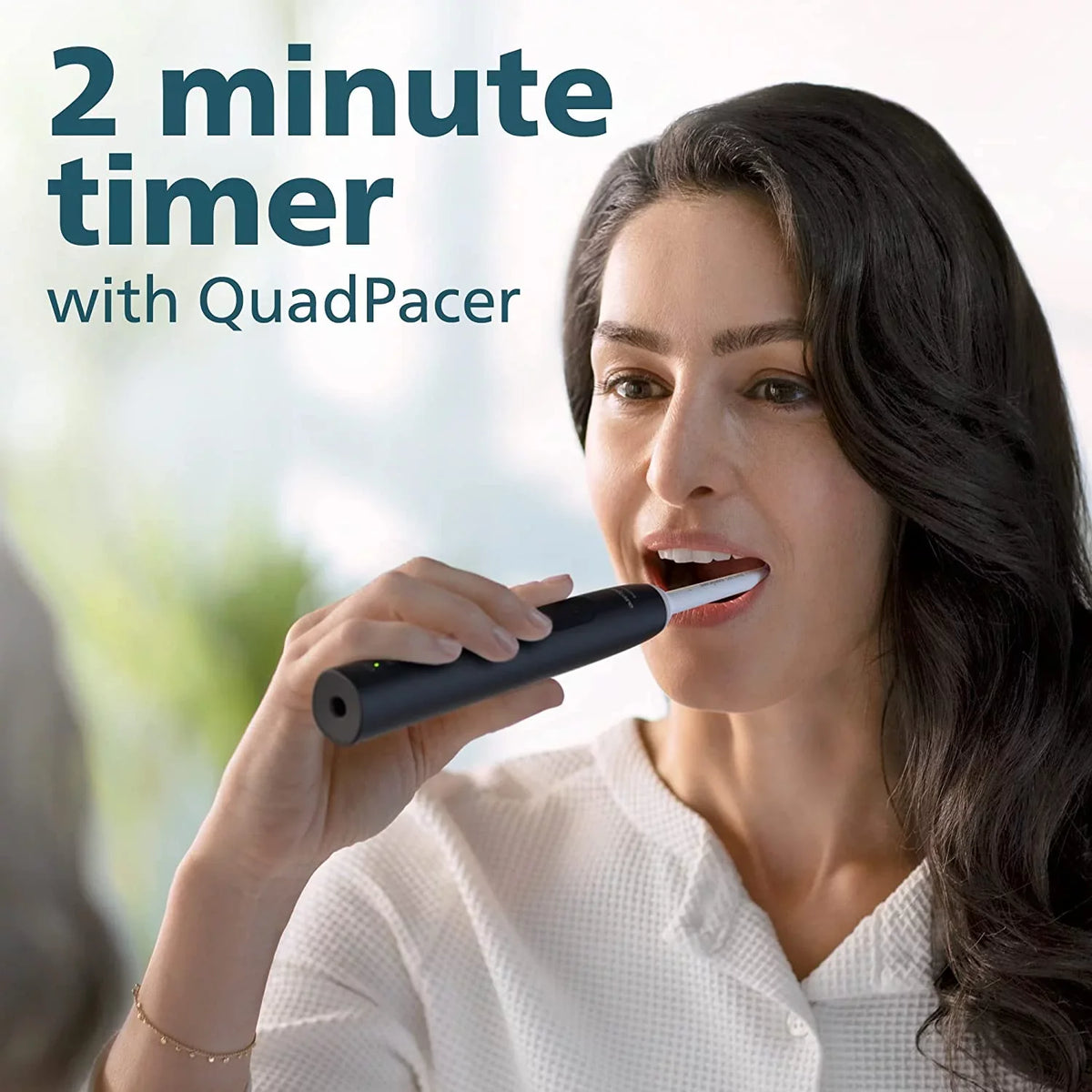 Sensor, Black Electric Sonicare 4100 Toothbrush Rechargeable Philips Pressure Power with Toothbrush,