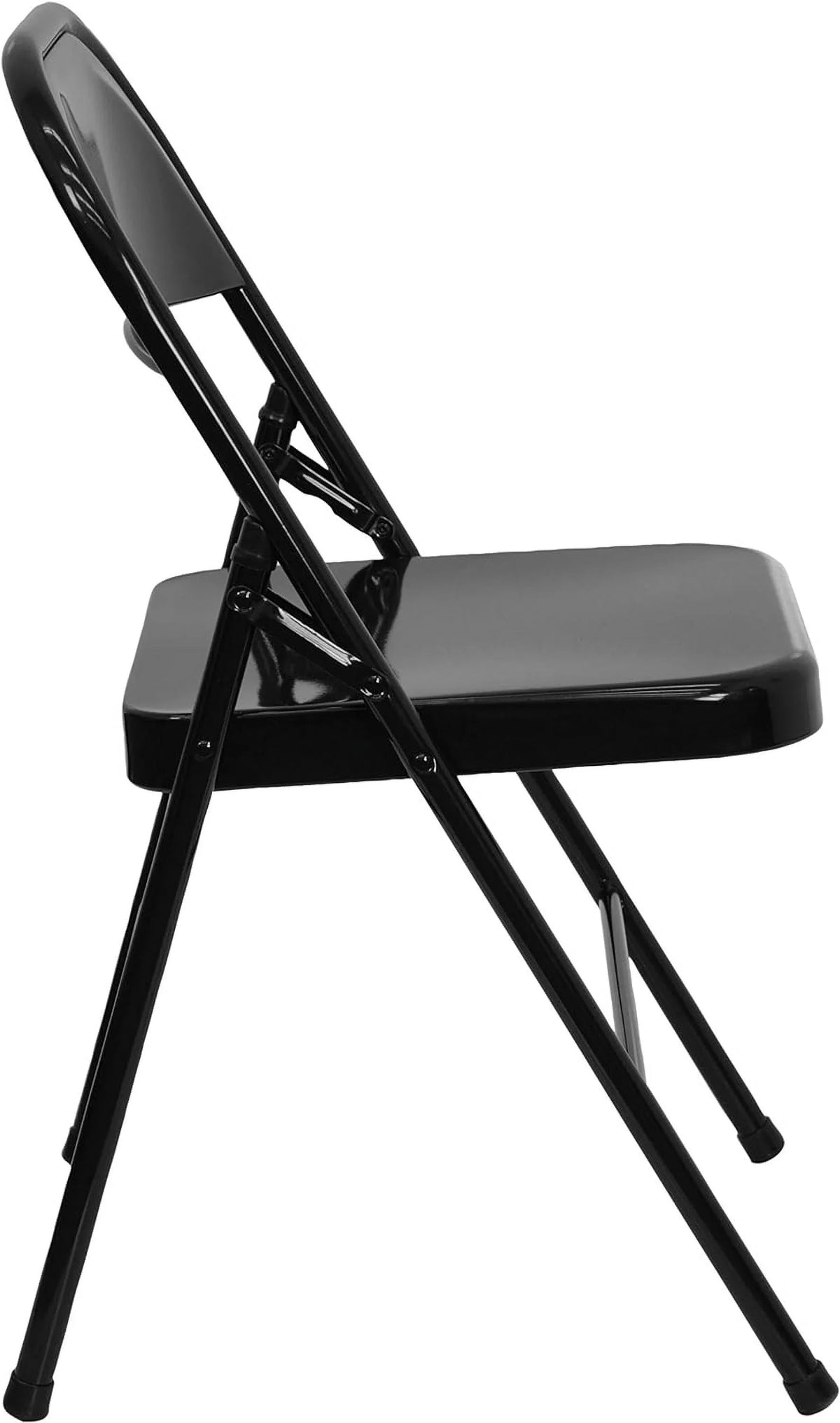 Series Double HERCULES Braced Hinged Black Chair Triple Folding Metal &
