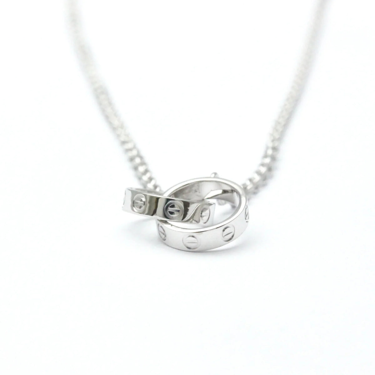 (Good) Cartier (18K) Gold B7212500 Necklace Women's Pre-Owned White Love