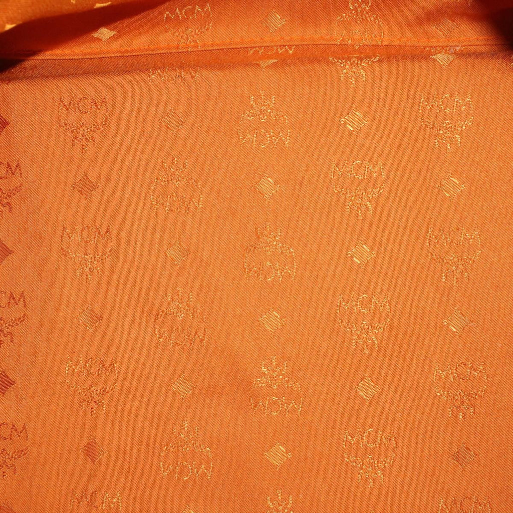Bag Travel Canvas Visetos Brown MCM (Pre-Owned)