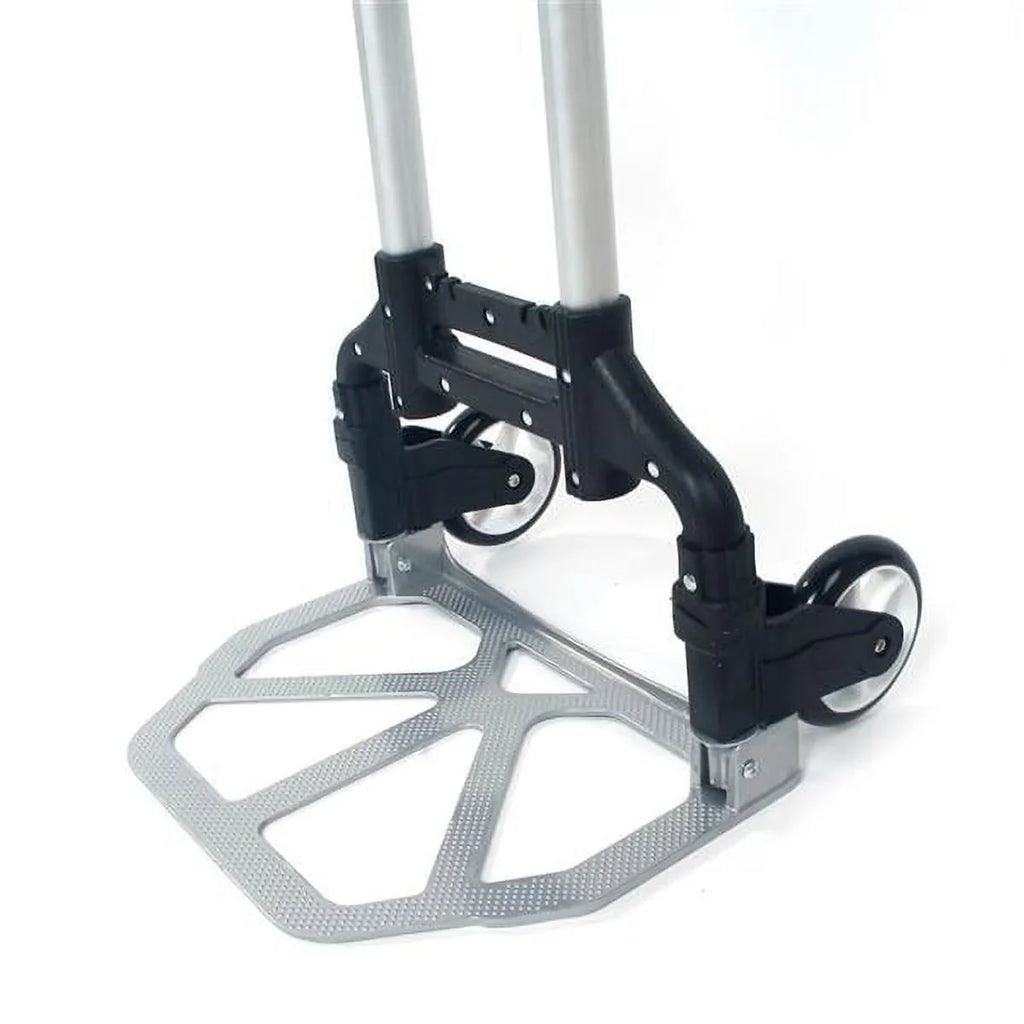 telescopic Trolley black trolley Folding Portable foldable Cart Aluminum Black Truck Dolly cart Collapsible luggage Push Portable trolley