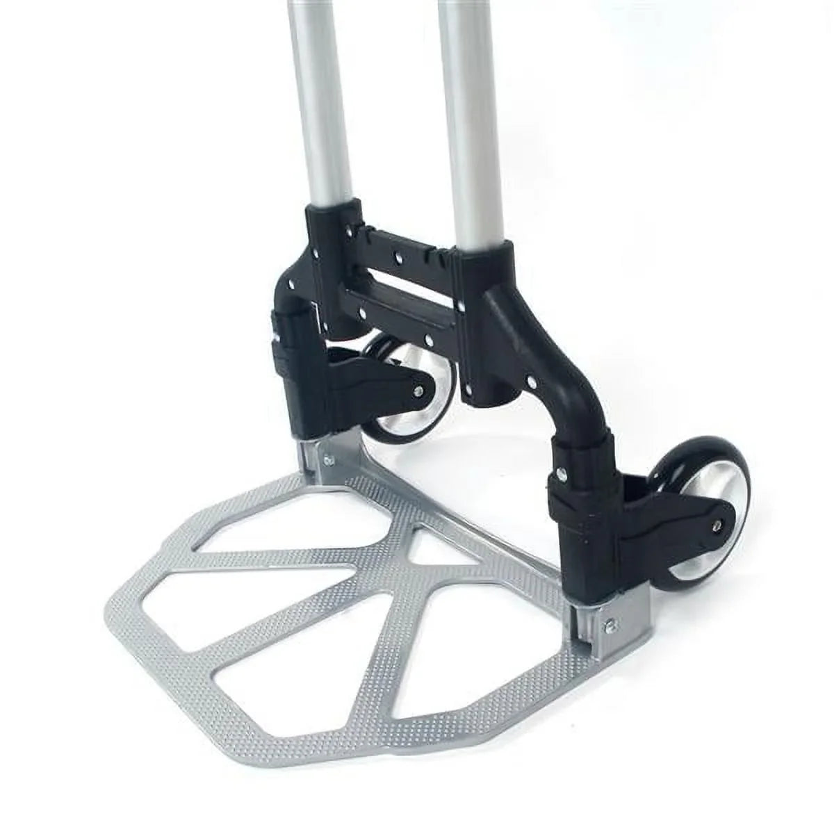 telescopic Trolley black trolley Folding Portable foldable Cart Aluminum Black Truck Dolly cart Collapsible luggage Push Portable trolley