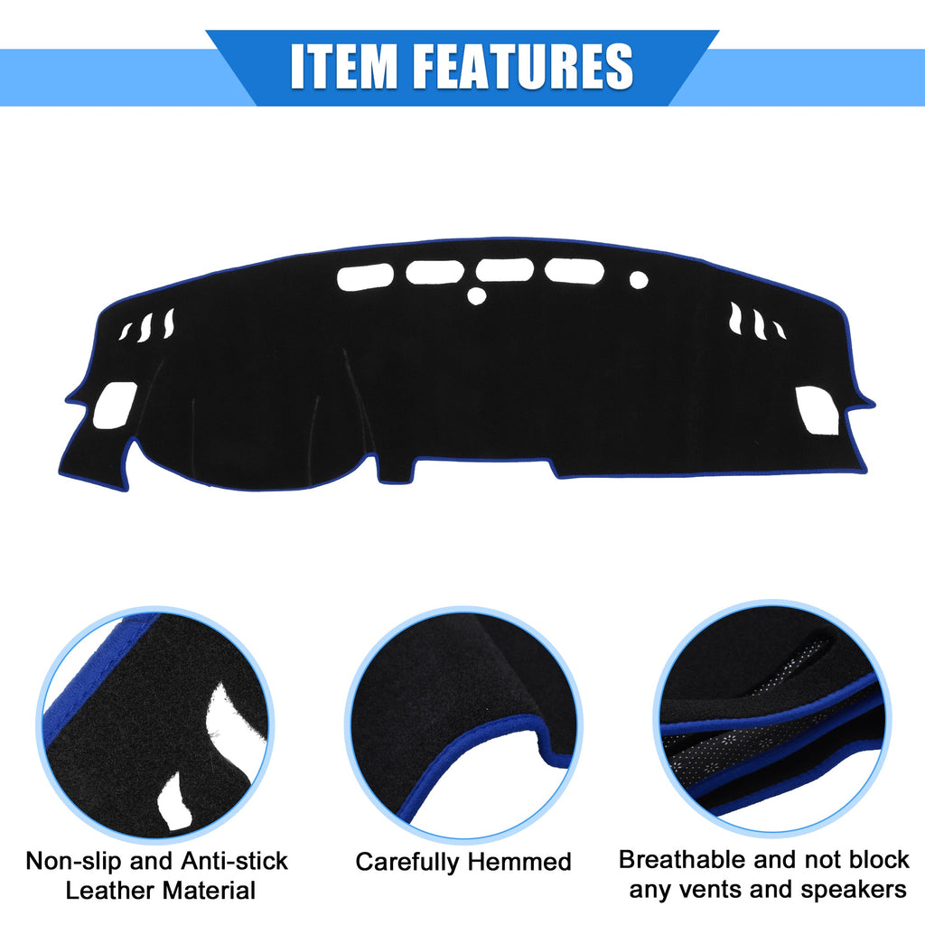 Polyester Nissan Unique Cover Kicks Console Bargains Dashboard Protective 2017-2020 Blue for Car Center Compatible