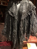 Vintage Black Antique Lace Summer Scarf Coloered Wrap design Victorian